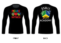 SSBJJ "Peace, Love, Happiness" Rash Guard